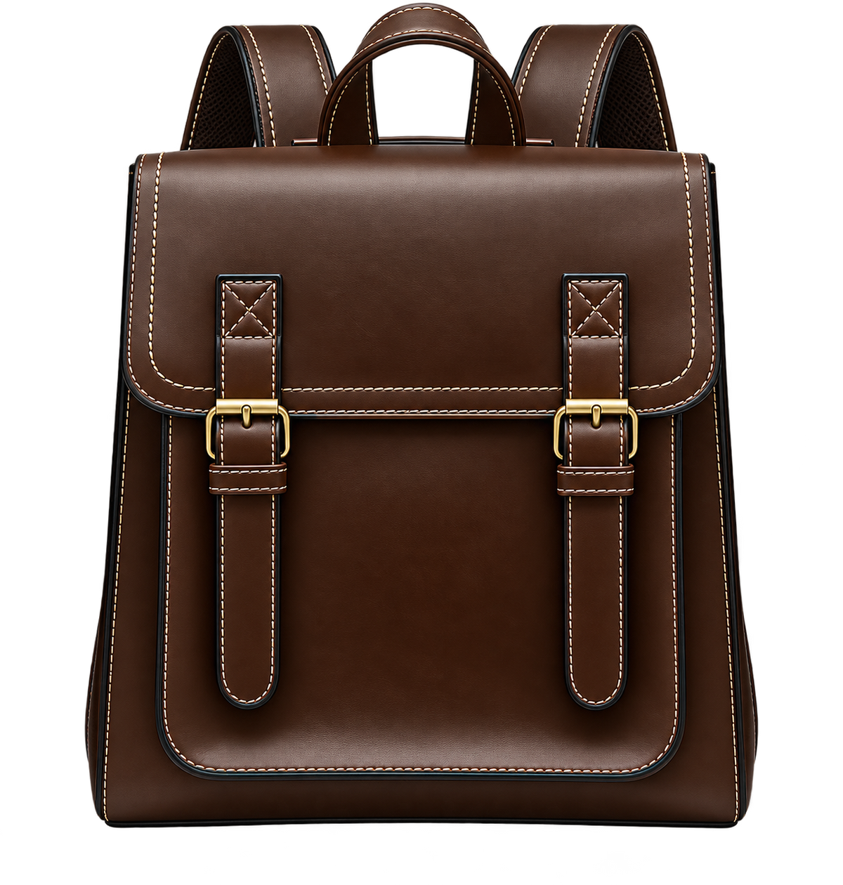Women’s Vintage PU Leather Backpack – Fashion Casual Daypack