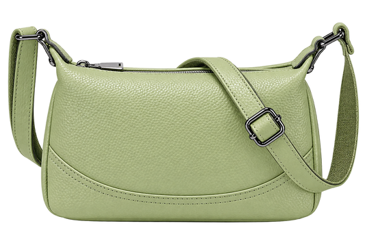 Women’s Sage Green Shoulder Crossbody Bag – Adjustable Strap