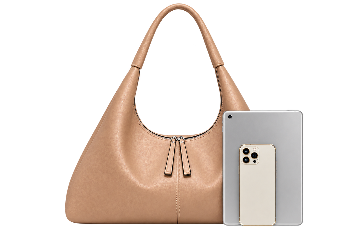Women’s Genuine Leather Hobo Bag – Large Shoulder Tote