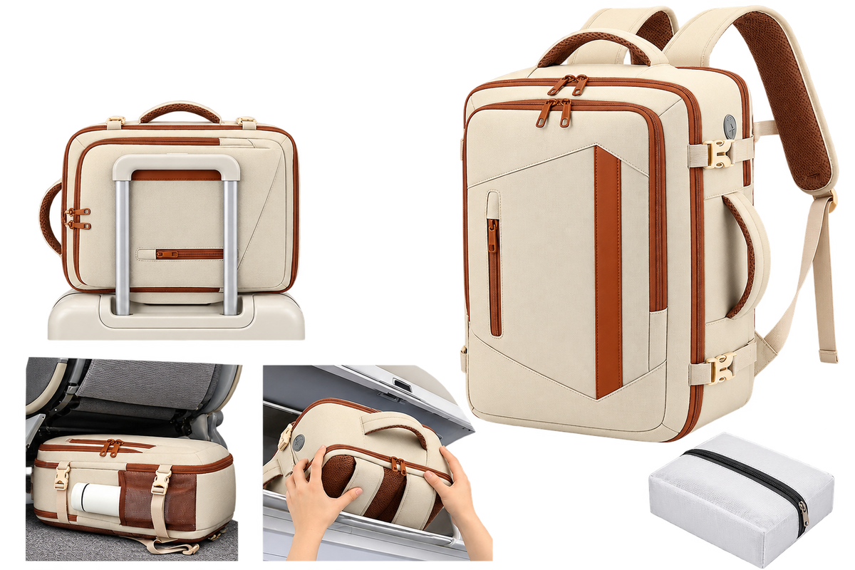 Travel Backpack with Shoe Compartment – 15.6-Inch Laptop