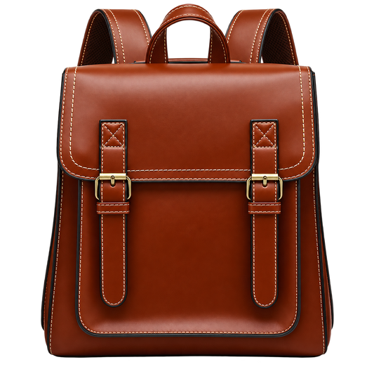 Women’s Vintage PU Leather Backpack – Fashion Casual Daypack