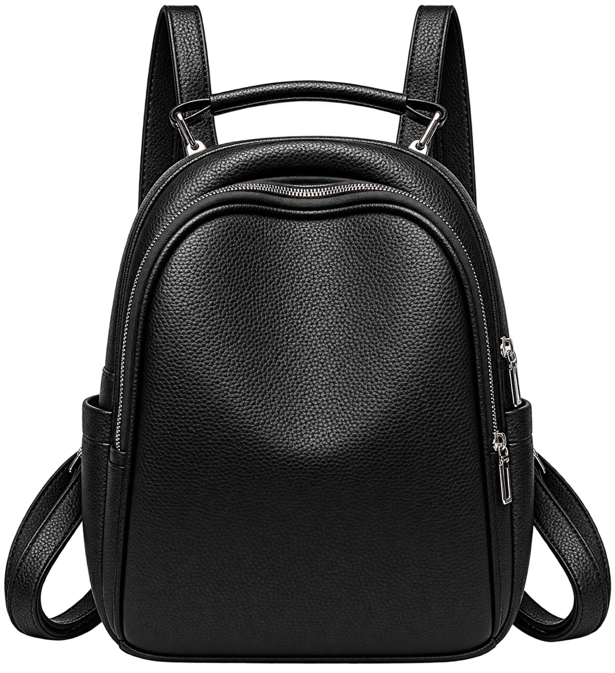 Waterproof Synthetic Leather Backpack – Compact Travel Bag