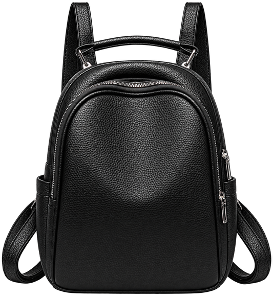 Waterproof Synthetic Leather Backpack – Compact Travel Bag