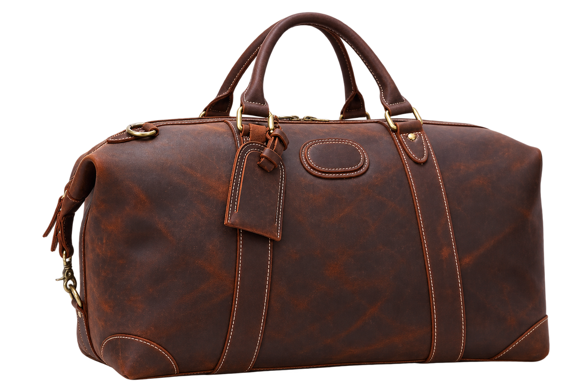 Men’s Genuine Leather Travel Bag – Large Crazy Horse Weekender