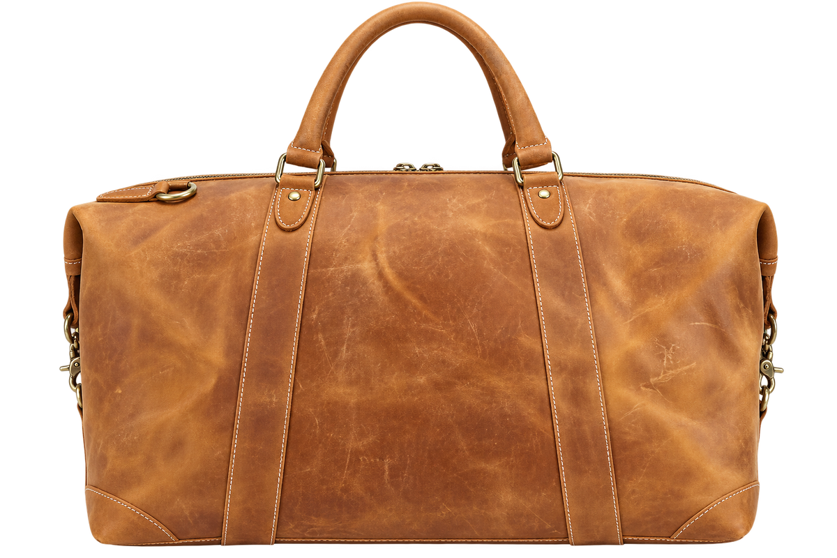 Men’s Genuine Leather Travel Bag – Large Crazy Horse Weekender