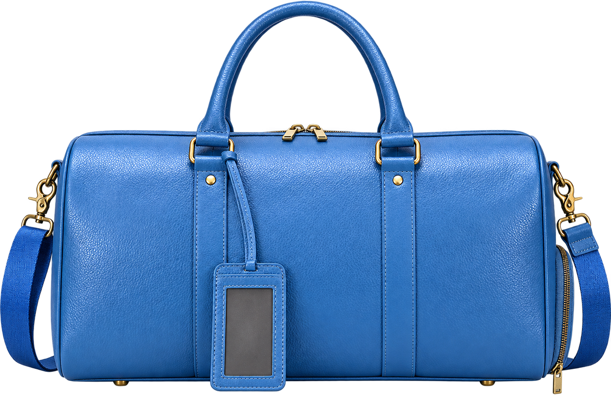 Genuine Cowhide Leather Travel Bag – Unisex Weekender
