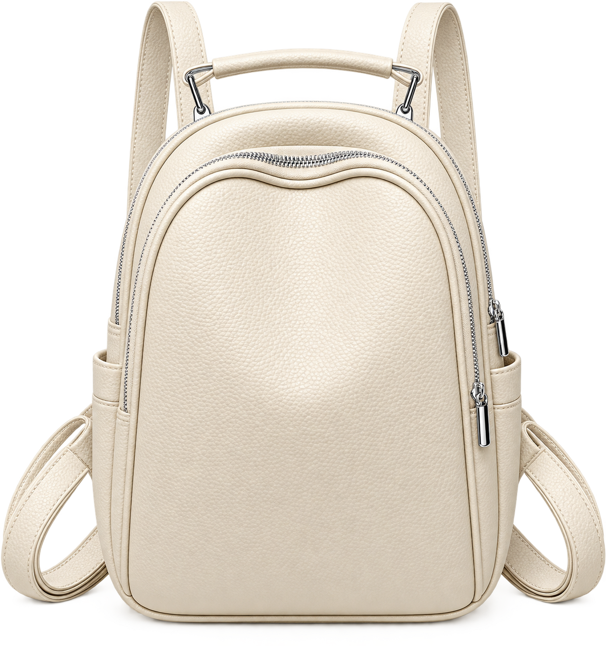 Waterproof Synthetic Leather Backpack – Compact Travel Bag